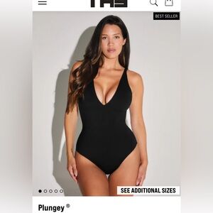 Brand new TA3 black lace up waist snatching  One-Piece Swimsuit